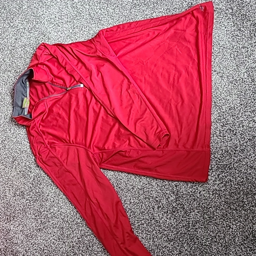 Men's 2XL red Nordic track 3/4 zip
